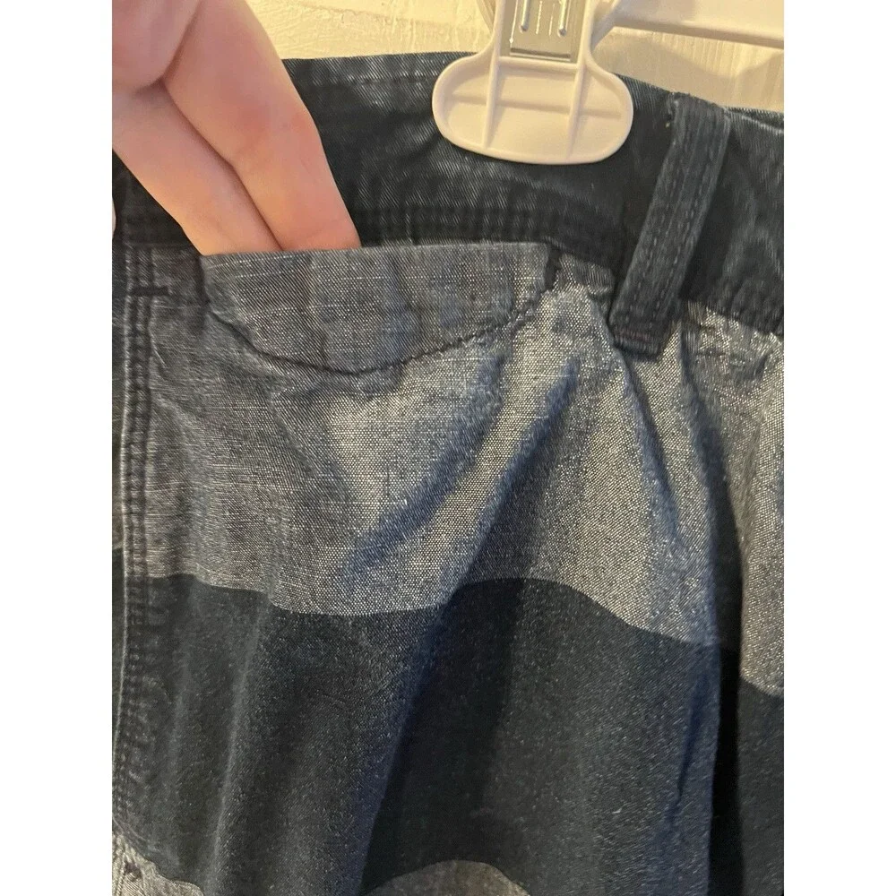Banana Republic Aiden Shorts Men 36 Blue Color Block Preppy Pockets Resort Beach